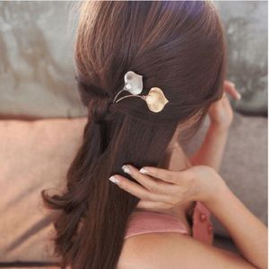 Leaf Bobby Pins Cute Pearl Hair Jewelry